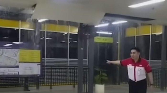 Viral Atap Stasiun Halim Jebol Diterjang Hujan Lebat, KAI: Stasiun Dikelola Adhi Karya